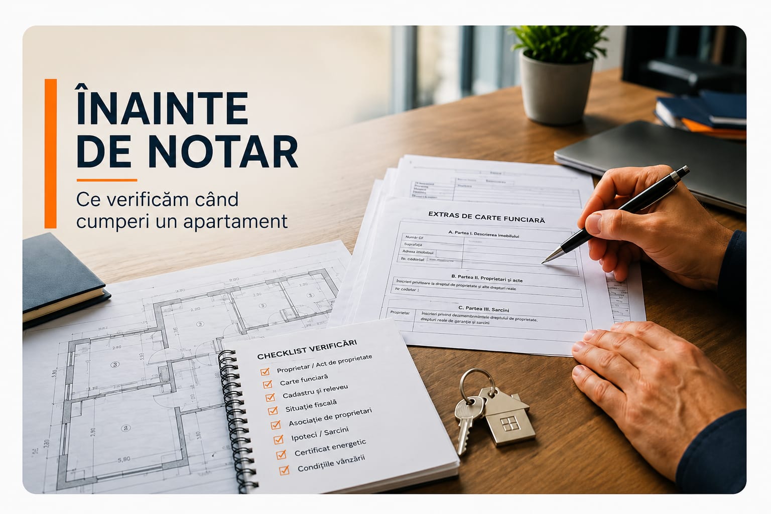 Ce verificăm înainte de notar când cumperi un apartament
